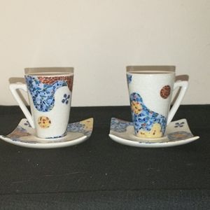 Gaudi teacups and saucers